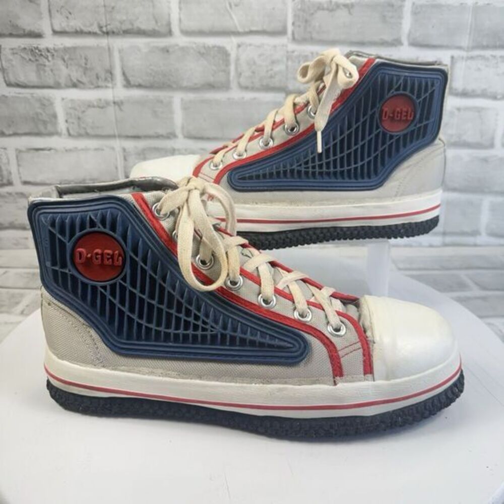 D-Gel Broomball Safety Toe Hi Top Vintage Men's Size 9 - 42 EU
